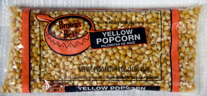 Brown's Best Yellow Popcorn
